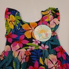 Little Sleepies Play Jungle Blooms Bamboo Twirl Dress Flutter Black Size 2t