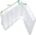 Battery Storage Case For Aa aaa  Battery Holder Box  6pack Clear 