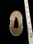 Mumei Copper Tsuba Koshirae Japanese Sword Fitting Antique Art Edo Period