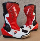 New Ducati Corse Motorbike Motorcycle Racing Leather Shoe  Boot With Gloves