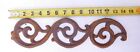 Vintage Pediment Cast Iron Scroll Curve Spiral Wall Decor Art Panel 14  X 4  Si