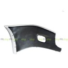 Freightliner Cascadia Bumper End Cover Painted White Left With Fog Light Hole 