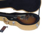 Top Electric Guitar Case High-end Yellow Fine Grain Drum Leather Box Suitable Lp