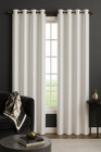 Luxury Glow Faux Silk Curtain Panel-1 Panel  8 Grommets elegant   Light Blocking