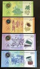 4 Nicaragua 10-20-50-100 Cordobas Unc Banknotes 2021-2022 Foreign Currency Lot 1