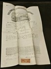  2  1860s  Historic Blacksville Wv Fire Insurance Columbia Pa 25 Revenue Stamp