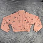 Adidas Originals Ryv Track Top Women S Pink Nylon Full Zip All Over Print Jacket