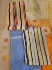 Vtg Cannon Art Deco Textured Fringe Assorted Towel Lot 22