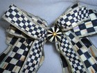 Mackenzie Childs Courtly Check Ribbon Bow