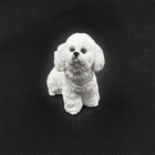 Resin Mini Than Bear Dog Food Hand-painted Simulation Model Figurines Artwork