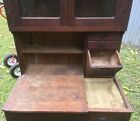 Victorian Oak Country Hoosier Cabinet