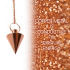 Copper Dowsing Pendulum Spiritual Meditation Reiki Aura Divining Ghost Hunting