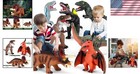 7 Piece Jumbo Dinosaur Toys For Kids Big Dinosaur Toys For Boys Realistic Giant