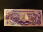 Nicaragua 1 Centavo Banknote  Banco Central  Sale  Free Ship