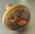 Antique Darning Mushroom Wood Hand Painted Sock Darner Czechoslovakia Sewing
