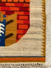 Vintage Traditional Handmade Beautiful Mexican Kilim Floor Rug Carpet 90x67 Cm