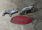 Vtg Mack Bulldog Peterbilt Emblem Brockway Husky Hood Ornament Semi Truck Parts