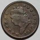 1810 Classic Head Large Cent - Us 1c Copper Coin