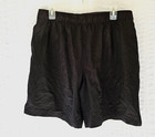 Speedo Swim Trunks Men s Large Black Grey Swimming Shorts Lined Zip Pocket Vg