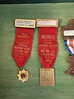 Lot Of 5 Vintage Vfw Military Order Of The Cootie   Lady Bugs Delegate Badges