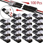 50 80 100 Pcs Plug-in Quick Wire Connectors  Reusable Clamp Terminal Blocks
