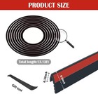 13ft Car Door Rubber Seal Strip  Silent   Dustproof Rubber Car Window Seal St