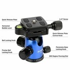 Zomei Q555 Professional Camera Tripod Ball Head Flip Lock For Canon Sony Nikon 