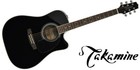 Takamine Ef341sc Black Electric Acoustic Guitar Brand New