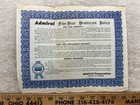 1950s Admiral Refrigerator 5 Year Protection Warranty Certificate Vintage