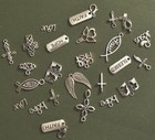 500 Piece Silver Religious Charm Mix