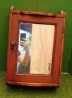 Antique Solid Wood Medicine Cabinet Wall Mount Mirror Door Bathroom Cabinet 20in