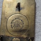 Washington State Patrol Brass Belt Buckle 1981 Anacortes Brass Works Hand Made