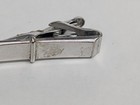 Vintage Swank Silver Tone Tie Bar Clip Slim Classic Signed Mens Accessory