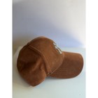 Velvet Ny Bling Baseball Cap Brown