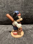 Disney Mickey Mouse Figurine Baseball Holding Bat Made In Sri Lanka 4  Vintage