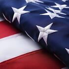 Lot American Flag 3x5ft Luxury Embroidered Star Double Sided Heavy Duty Nylon