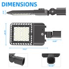 Commercial Led Parking Lot Light 200w Led Shoebox Area Street Lighting 28000lm