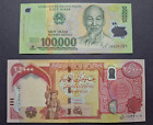 Iraqi Dinar 25 000 New Series And Vietnam Dong 100 000 - Unc - Coa Iqd Vnd