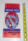 Rare 1939 European Tours United States Lines Pres  Harding Ship Vintage Booklet