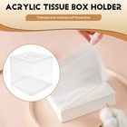 Clear Acrylic Tissue Box Holder With Cover  Tissue Dispenser Box Case7244
