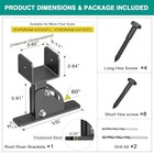 Pergola Brackets 4x4  actual Size 3 5   3 5   Adjustable Angles Saddle Roof 