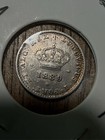 Portugal 1889 50 Reis Silver Coin King Luiz I Km-506
