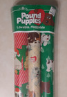 Vintage Pound Puppies Christmas Gift Wrapping Paper 1980s 3 Rolls Tonka 1985 New