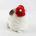 Collectible Coca-cola Bean Bag Plush White Polar Bear W  Cap Hat W  Tag