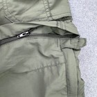 Rei Sahara Convertible Cargo Pants Mens M 30l Green Nylon Hiking Zip Off Legs