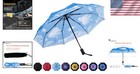 Floral Automatic Travel Umbrella - Lightweight Compact Design With Uv Protection