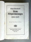 Meine Kriegserinnerungen 1914-1918 Erich Ludendorff First Edition 1st Printing