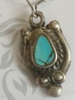 Native Navajo Sterling Earring Featuring Turquoise Inlay