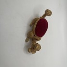 Vintage Signed Florenza Trembler Poodle Dog Hat Pin Cushion - Sewing Collectible