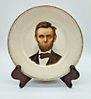 Vintage Abraham Lincoln C  P  Symonds Grocery Spencer Iowa Semi Porcelain Plate